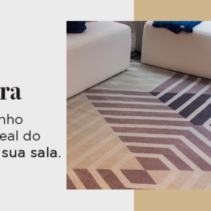Descubra qual o tamanho e posição ideal do tapete para sua sala