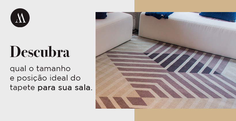 Descubra qual o tamanho e posição ideal do tapete para sua sala